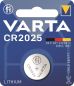 Preview: CR2025 VARTA Lithium Knopfzelle 20 x 2,5 mm / 3 Volt