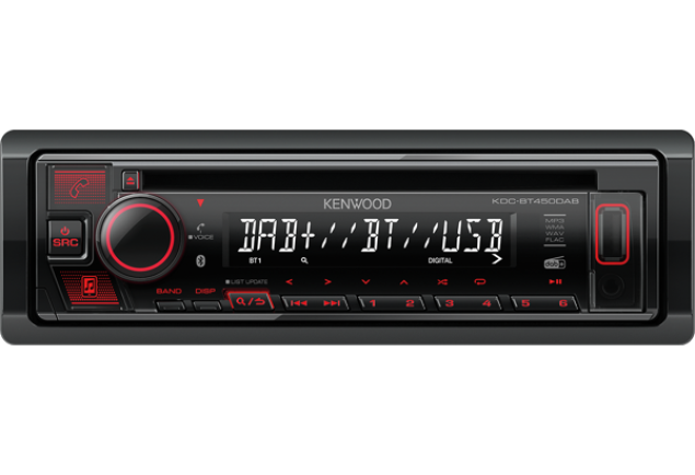 KDC-BT450DAB CD/USB-Receiver mit Bluetooth & DAB+ Digitalradio