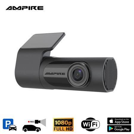 AMPIRE Dashcam in 1080p (Full-HD) Auflösung, WiFi