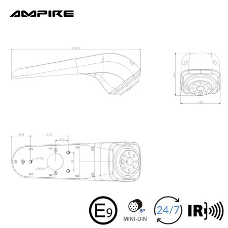 AMPIRE Rückfahrkamera für VW Crafter 2 bzw. MAN TGE (ab Bj. 2017)