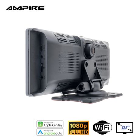 AMPIRE Smartphone-Monitor 25.4cm (10'') mit AHD Dual-Dashcam und RFK-Funktion
