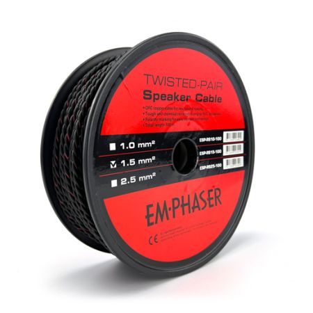 EMPHASER ESP-RS15-100 - cable 1.5mm2 twisted black-red 100 meters