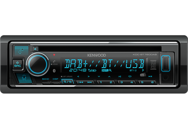 KDC-BT760DAB CD/USB-Receiver mit Bluetooth, Digitalradio DAB+ & Amazon Alexa Control