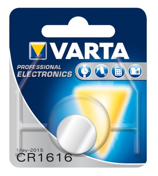 CR1616 VARTA Lithium Knopfzelle 16 x 1,6 mm / 3 Volt