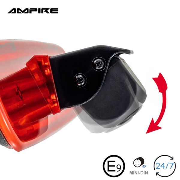 AMPIRE Rückfahrkamera für FIAT Doblo 2, OPEL Combo D (mit Flügeltüren)