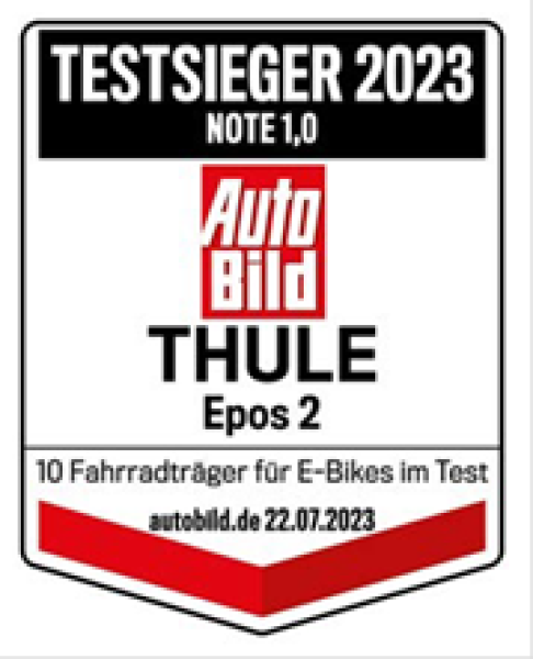 Thule Epos Klappbarer Anhängerkupplungs-Fahrradträger für 2 Fahrräder